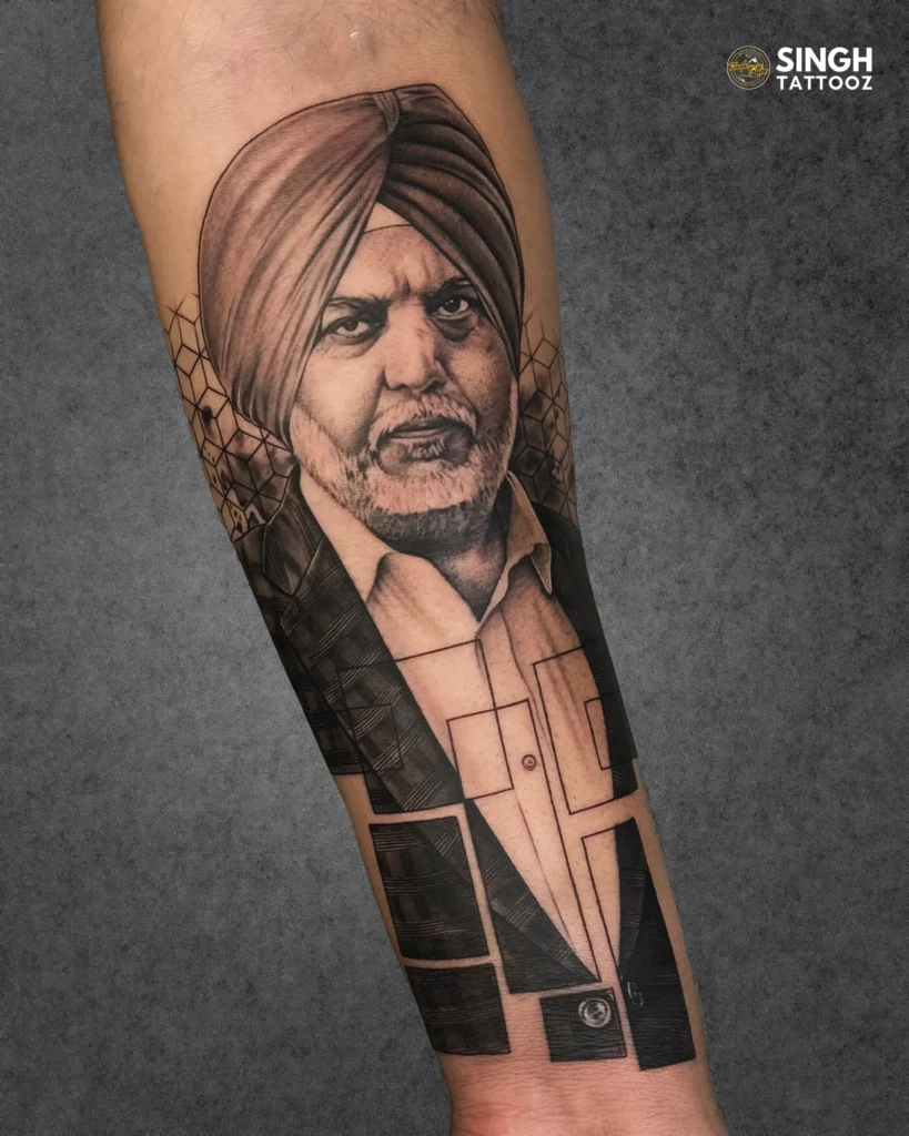 Portrait tattoo design