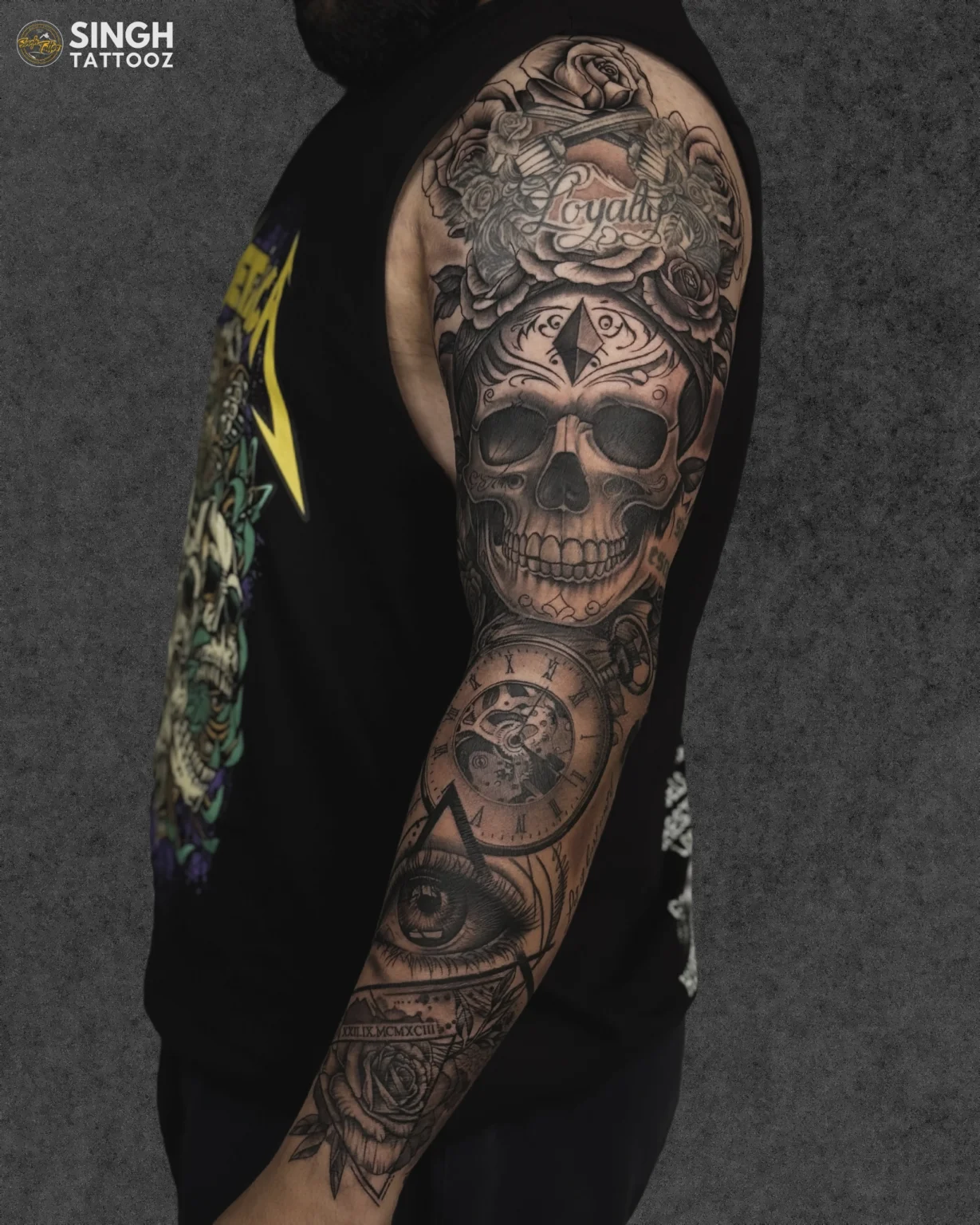 Full sleeves tattoo design