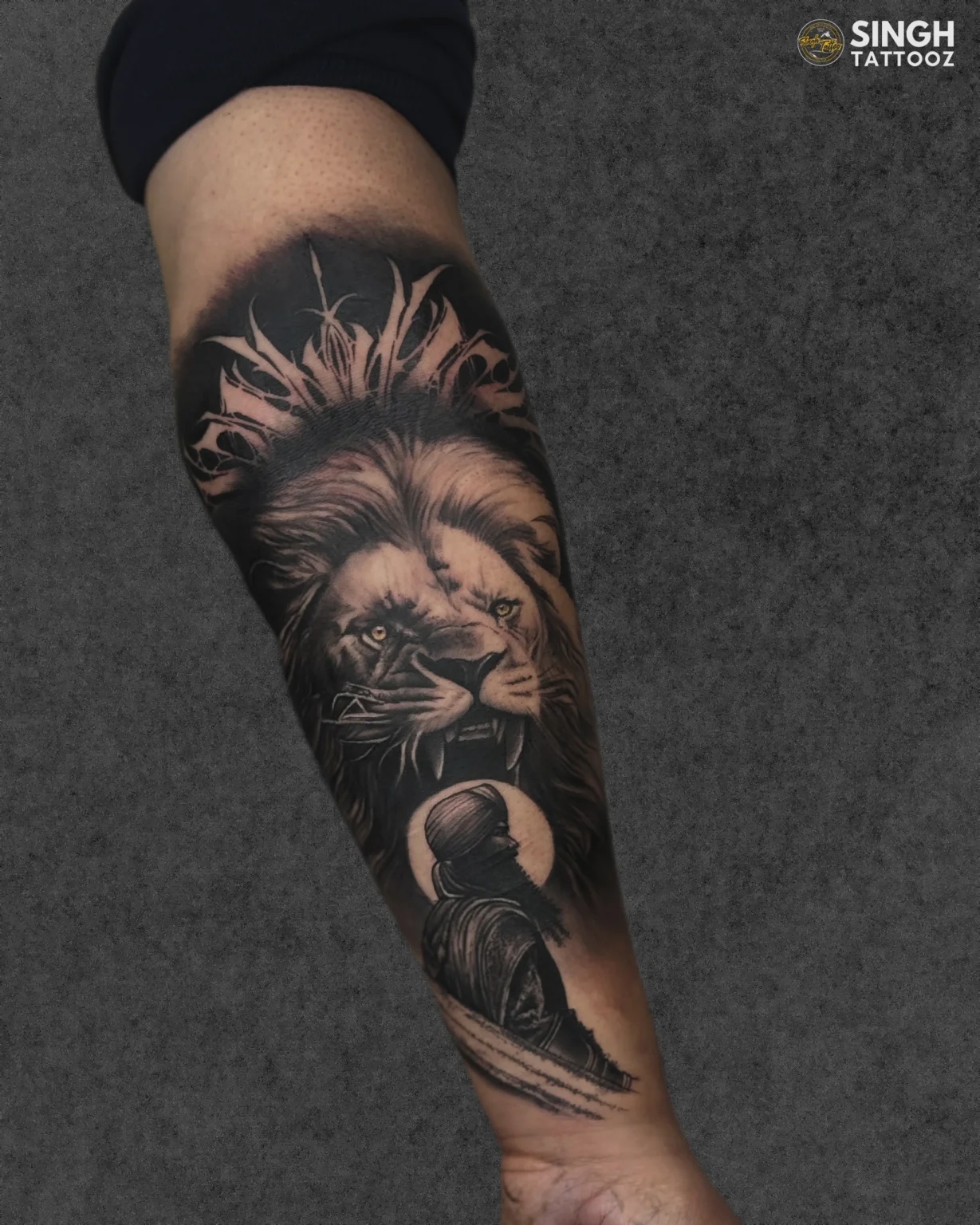 Lion-black-tattoo design