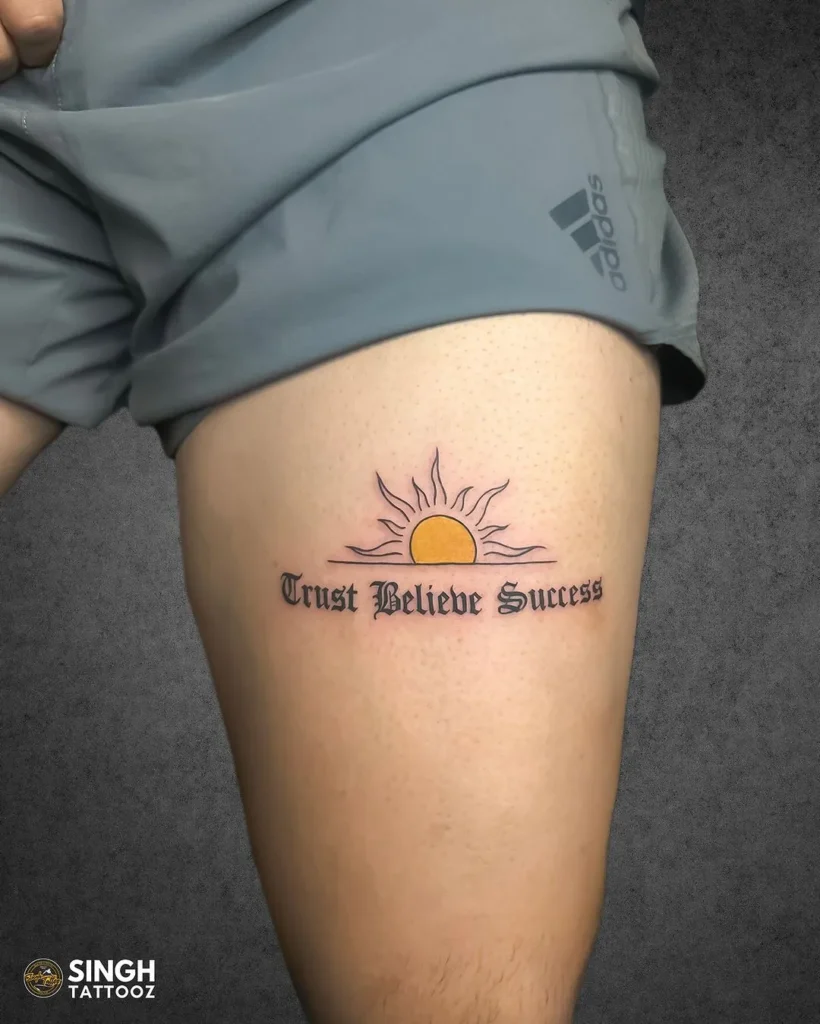 sun tattoo design